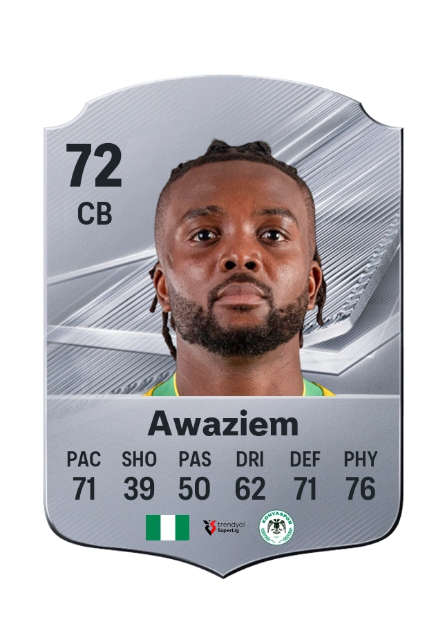 Chidozie Awaziem, Common card, rated 72