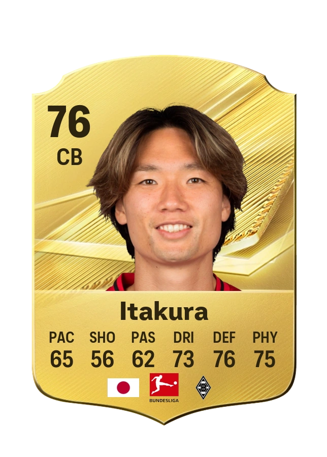 Ko Itakura, Common card, rated 76