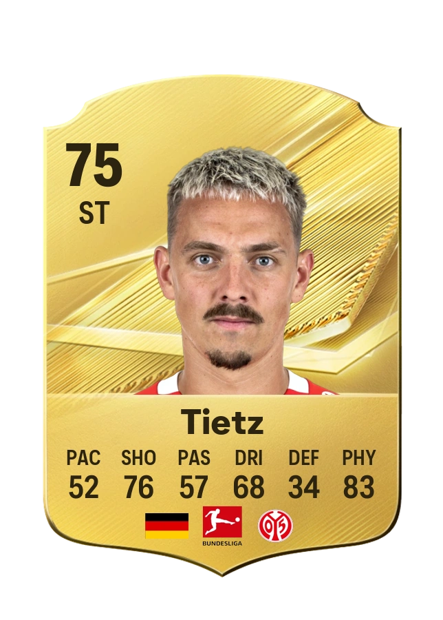 Phillip Tietz, Common card, rated 75