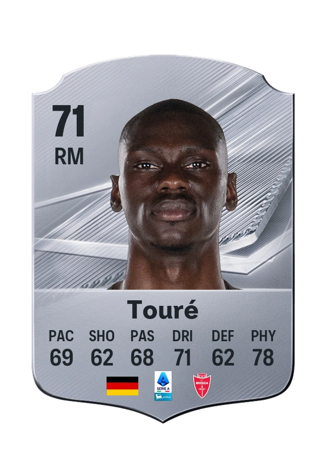 Idrissa Touré, Common card, rated 71