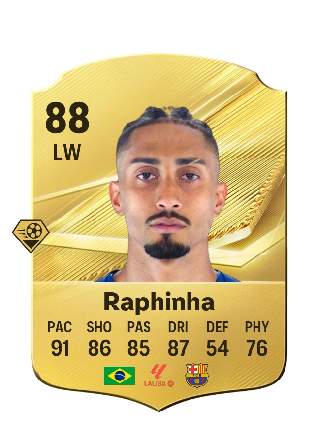 Raphinha، بطاقة Common، بتقييم 88