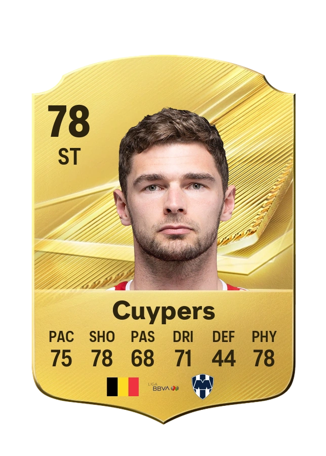 Hugo Cuypers, Common card, rated 78