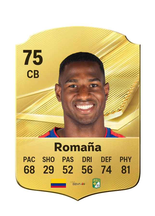 Jhohan Romaña، بطاقة Common، بتقييم 75