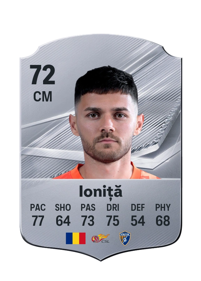 Alexandru Ioniță, Common card, rated 72