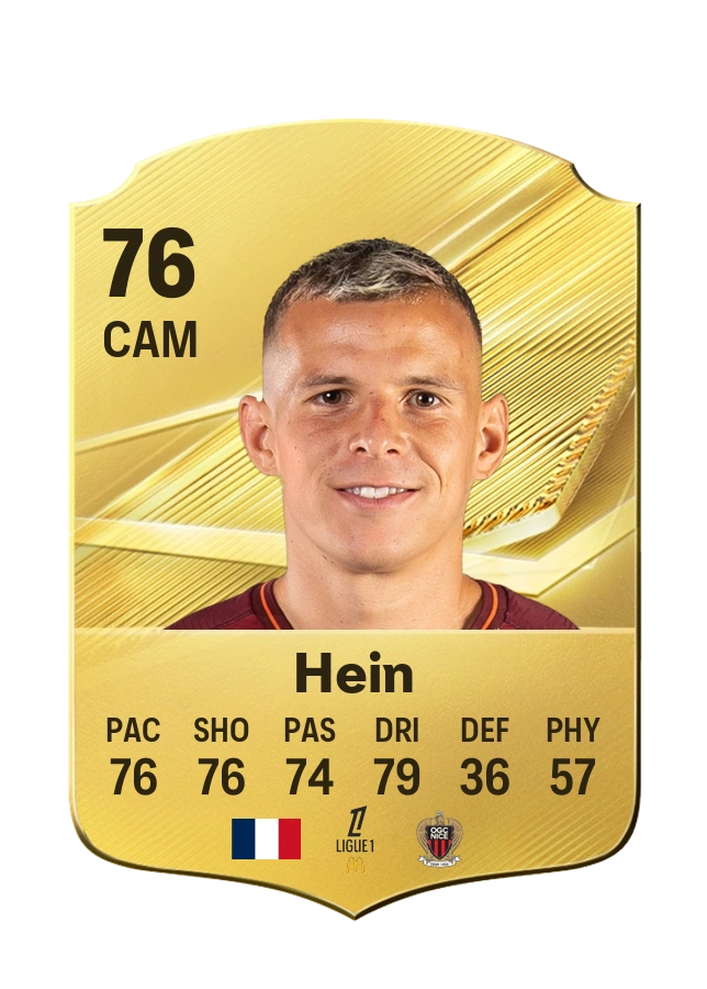 Gauthier Hein, Common card, rated 76