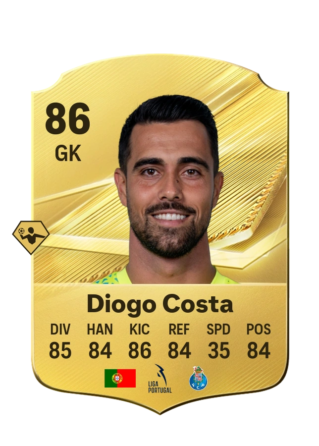 Diogo Costa, Common kartı, reyting 86
