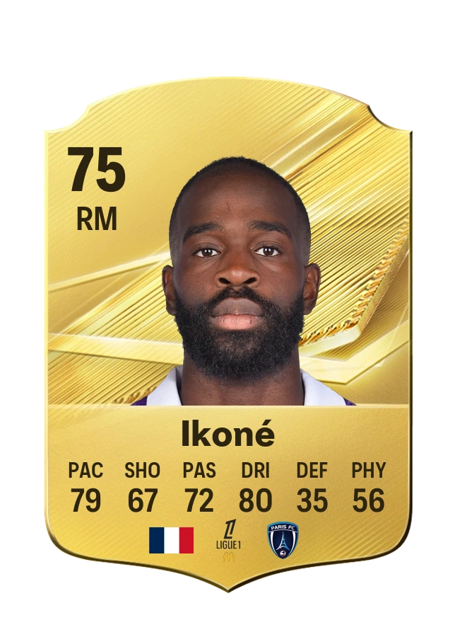 Jonathan Ikoné, Common kartı, reyting 75