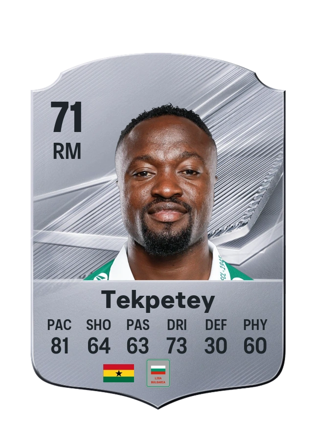 Bernard Tekpetey, Common card, rated 71