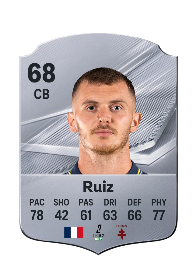 Jean Ruiz, karta Common, ocena 68