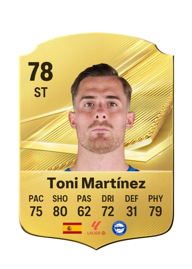 Toni Martínez, Common card, rated 78