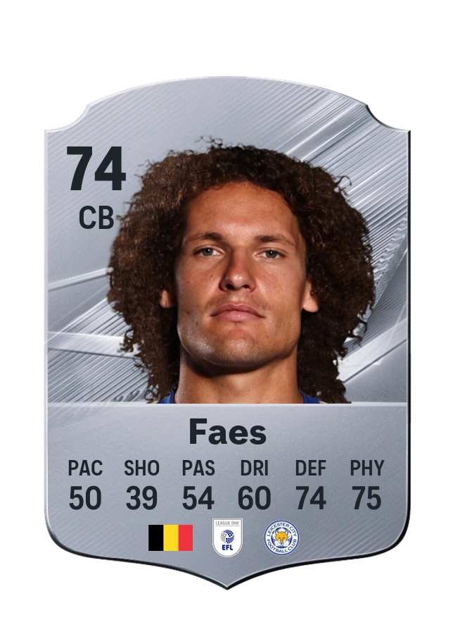 Wout Faes, karta Common, ocena 74