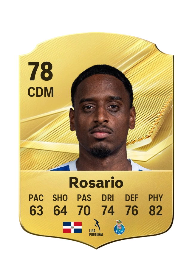 Pablo Rosario, Common card, rated 78