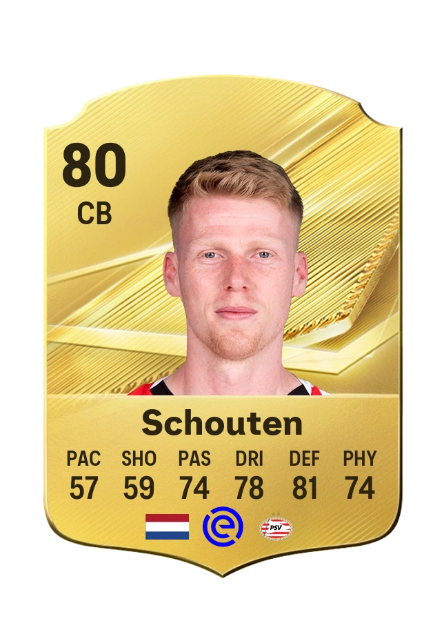 Jerdy Schouten, Common card, rated 80