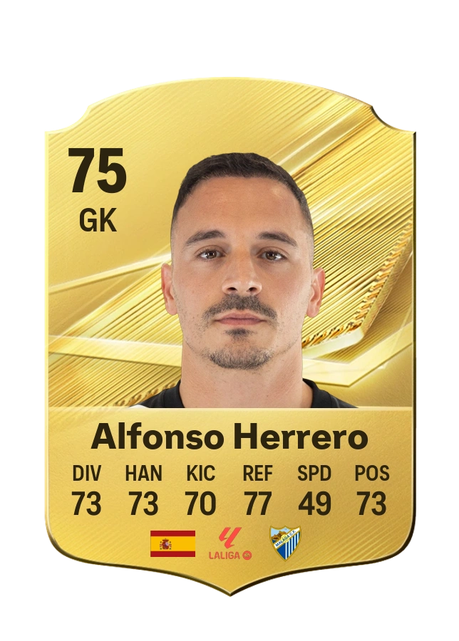 Alfonso Herrero, Common card, rated 75