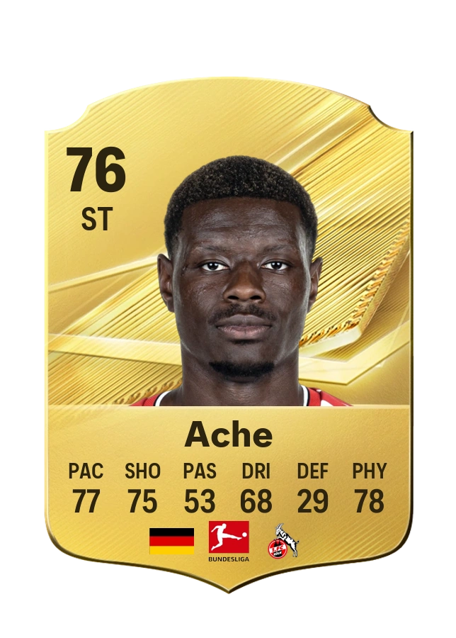Ragnar Ache, Common card, rated 76