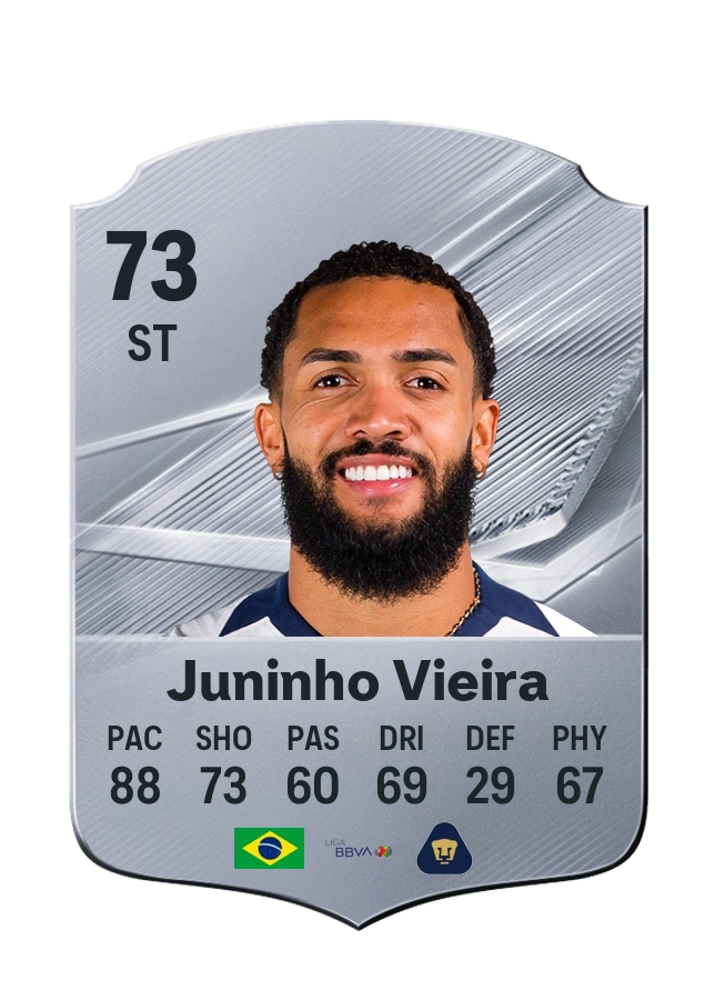 Juninho Vieira, Common card, rated 73