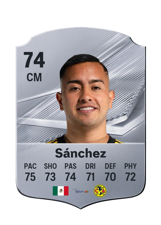 Erick Sánchez, Common card, rated 74
