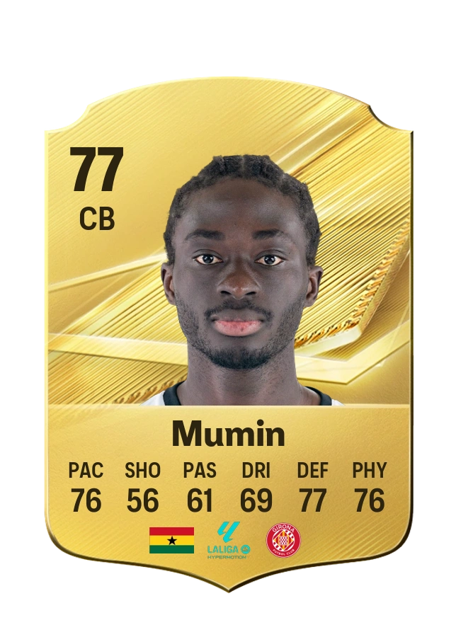 Abdul Mumin, Common card, rated 77
