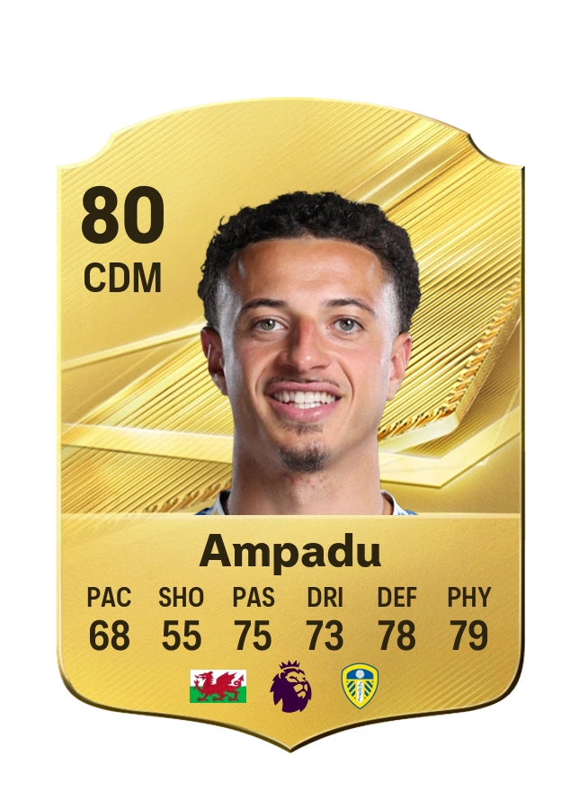 Ethan Ampadu, Common card, rated 80