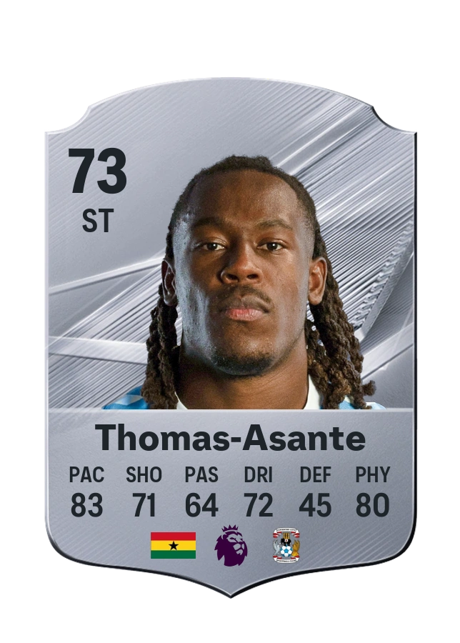 Brandon Thomas-Asante، بطاقة Common، بتقييم 73