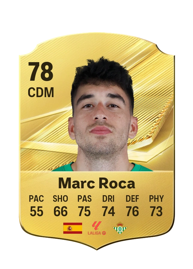 Carta Common de Marc Roca, valoración 78