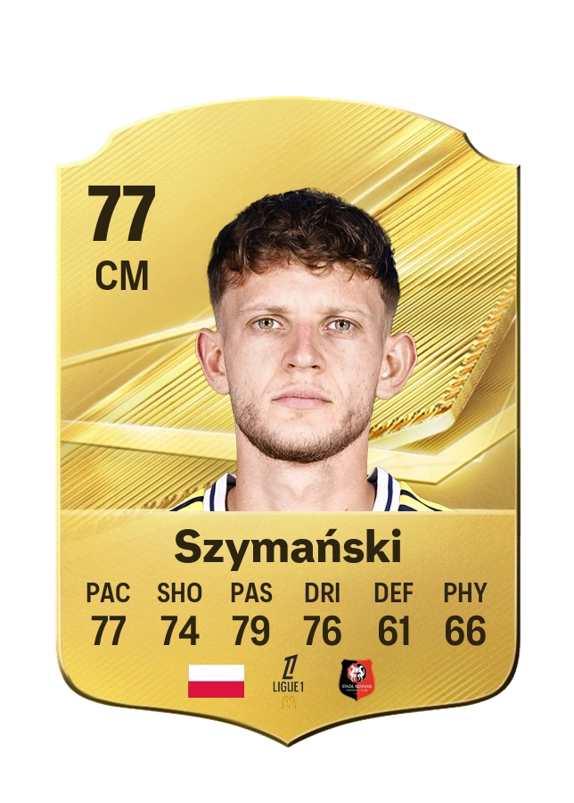 Sebastian Szymański, Common kartı, reyting 77