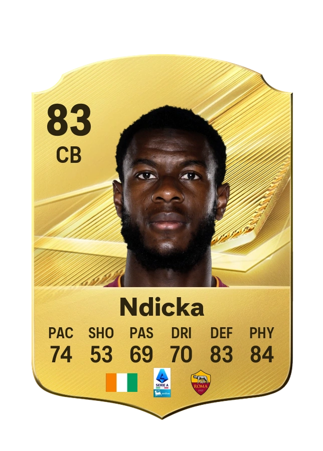 Evan Ndicka, Common card, rated 83