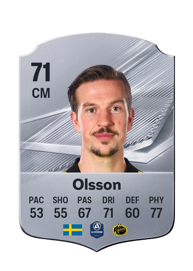 Simon Olsson, Common card, rated 71