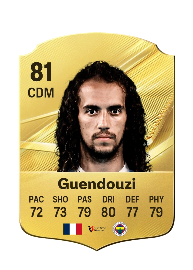 Mattéo Guendouzi, Common card, rated 81