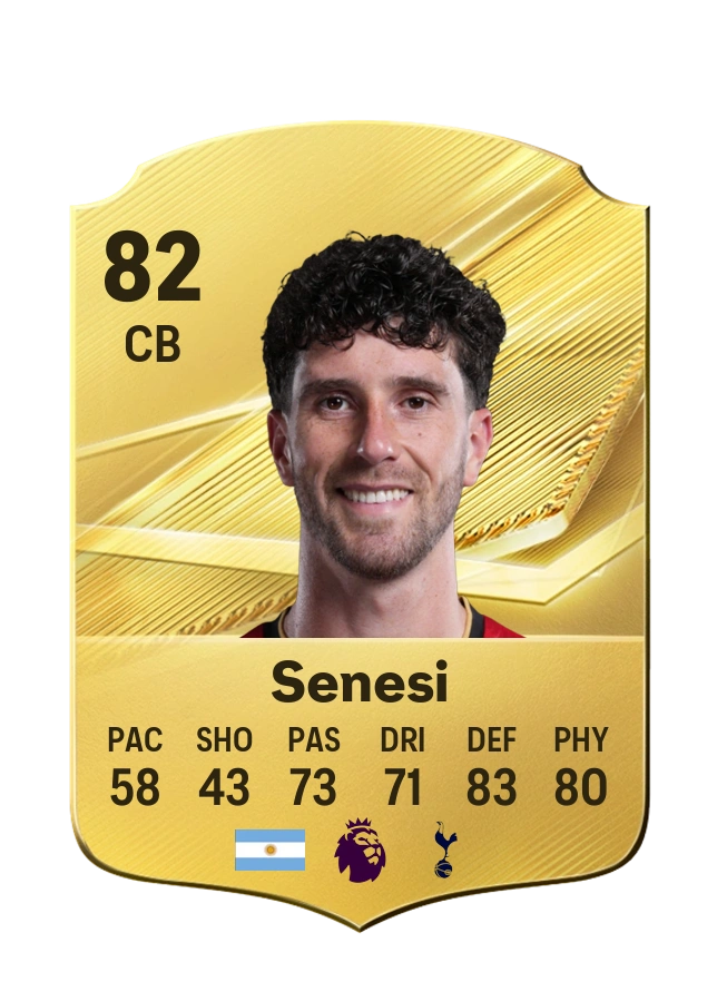 Marcos Senesi, Common card, rated 82
