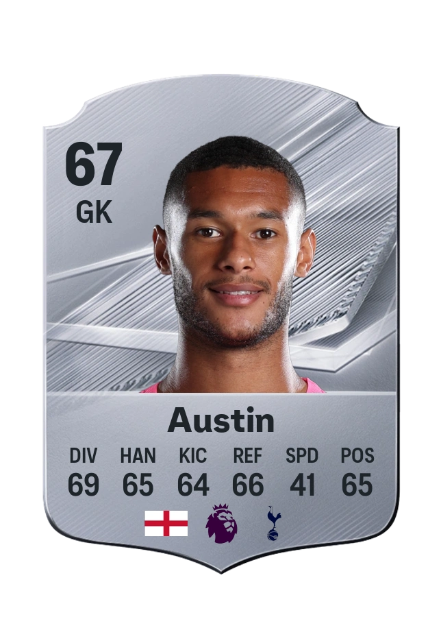 Brandon Austin, Common card, rated 67