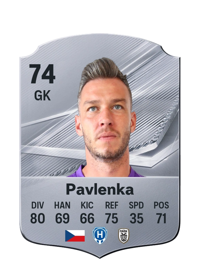 Carta Common di Jiří Pavlenka, valutazione 74