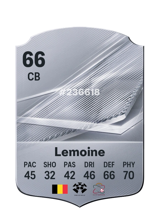 Carta Common di Laurent Lemoine, valutazione 66