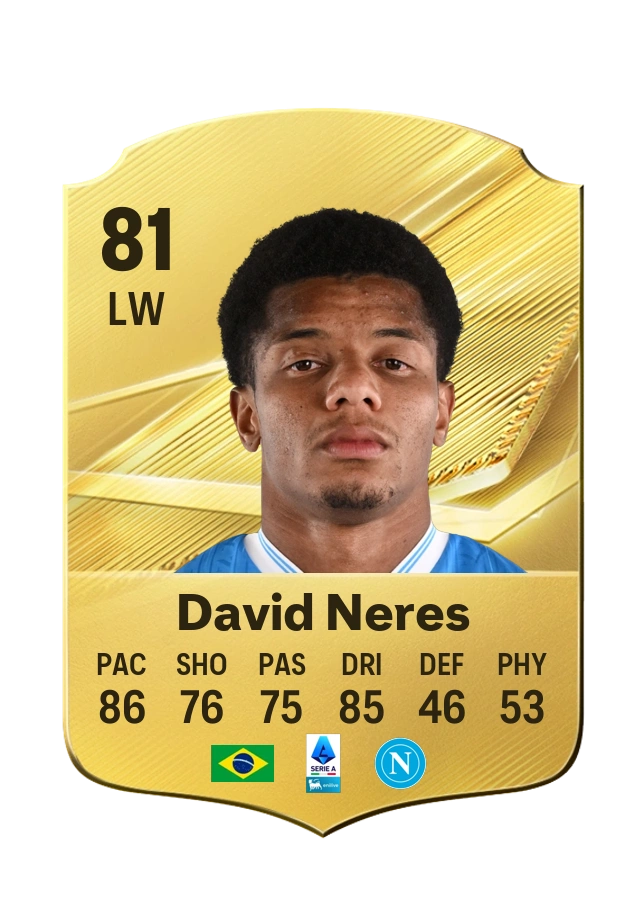 Carta Common de David Neres, overall 81
