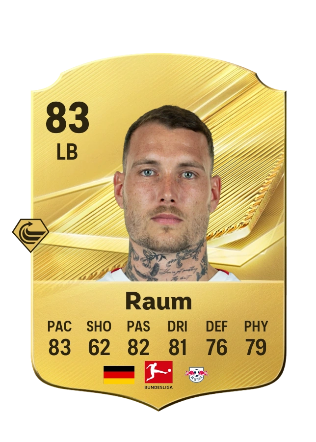 David Raum, Common card, rated 83