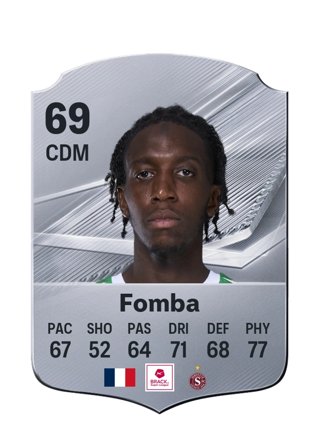 Carte Common de Lamine Fomba, note 69