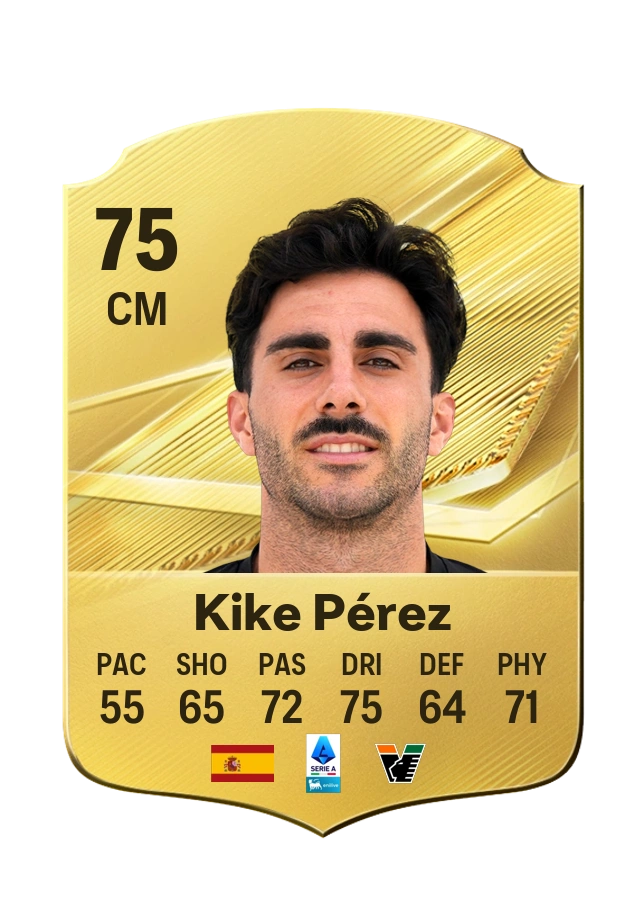 Kike Pérez, karta Common, ocena 75