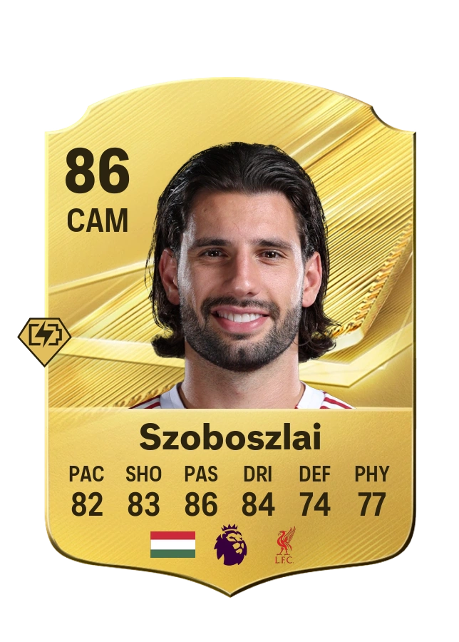 Dominik Szoboszlai, karta Common, ocena 86