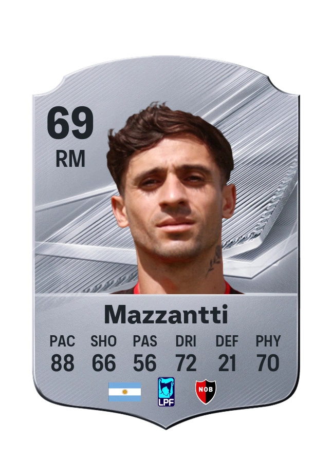 Walter Mazzantti, Common card, rated 69