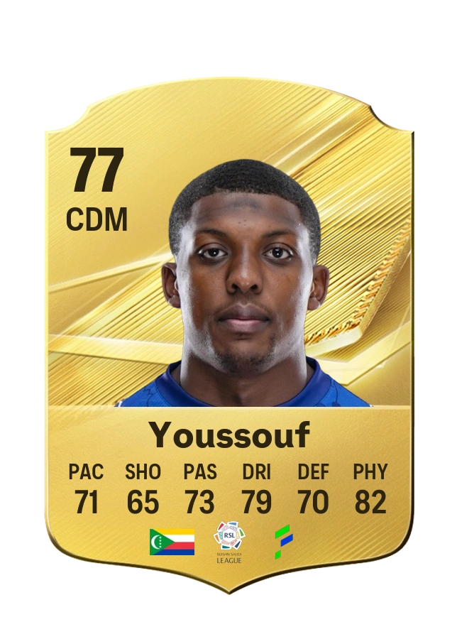 Common-Karte von Zaydou Youssouf, Wertung 77