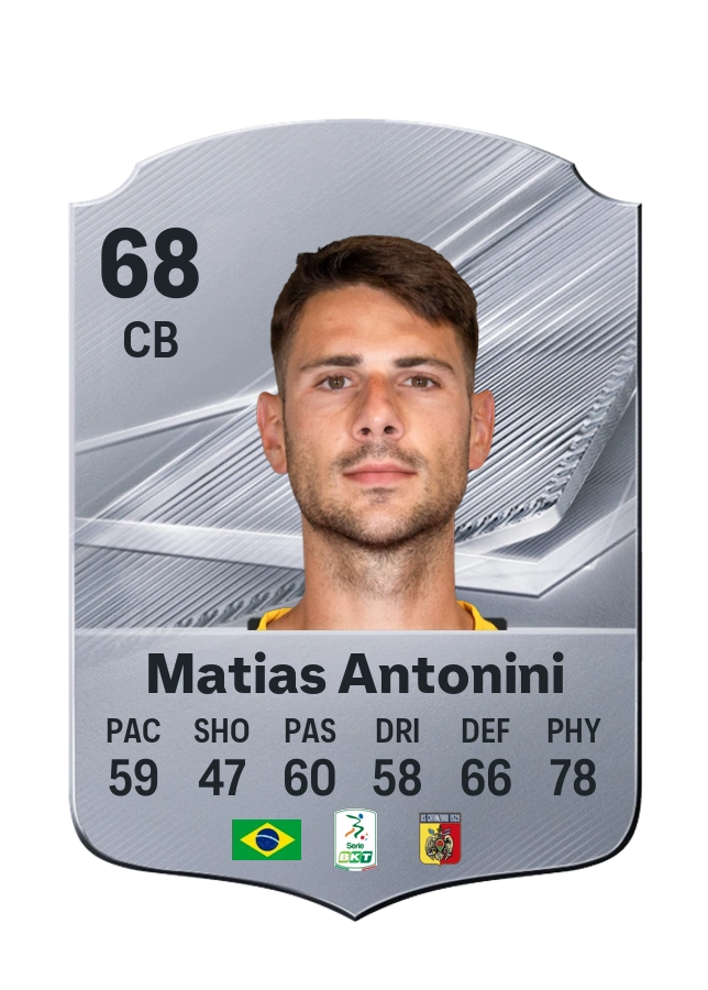 Matias Antonini, Common card, rated 68