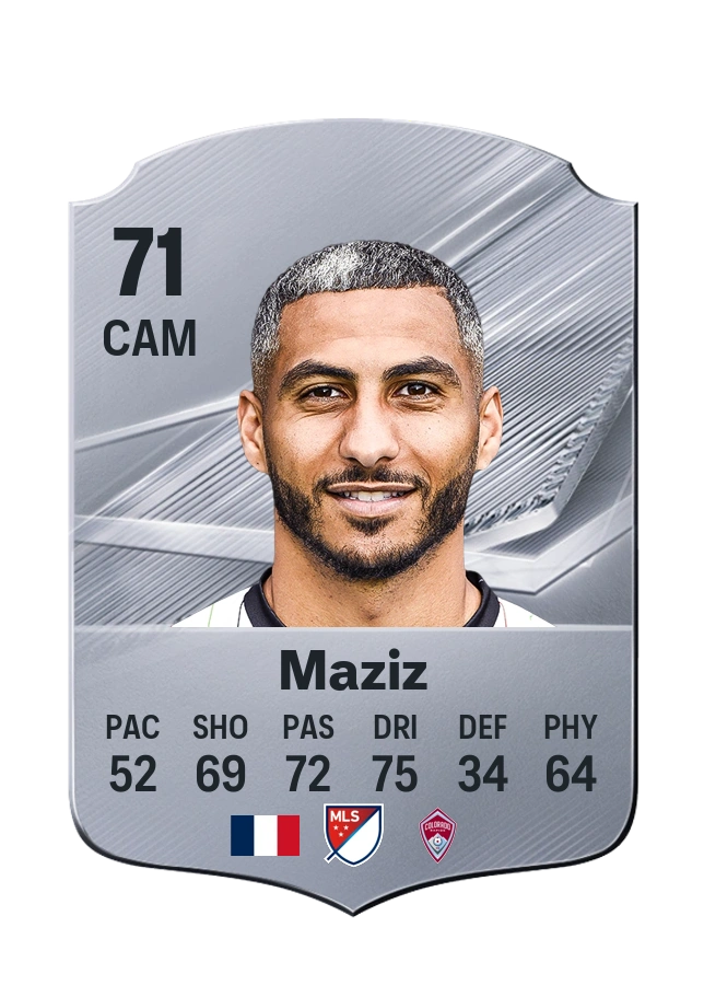 Youssef Maziz, Common card, rated 71