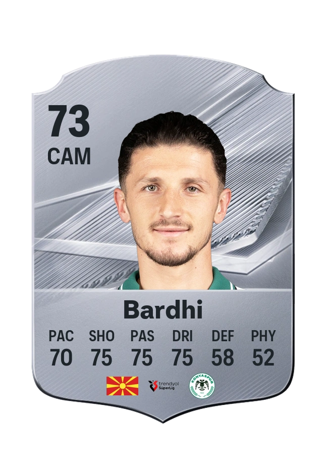 Carta Common di Enis Bardhi, valutazione 73