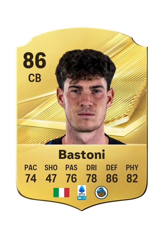 Alessandro Bastoni, Common card, rated 86