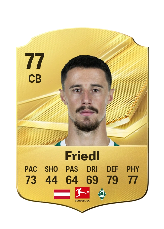 Marco Friedl, Common card, rated 77