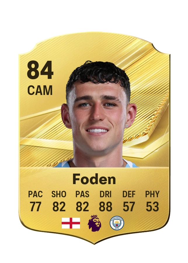 Phil Foden, Common card, rated 84