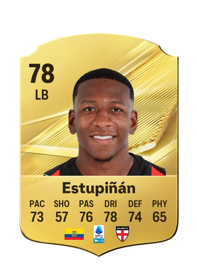 Pervis Estupiñán, Common card, rated 78