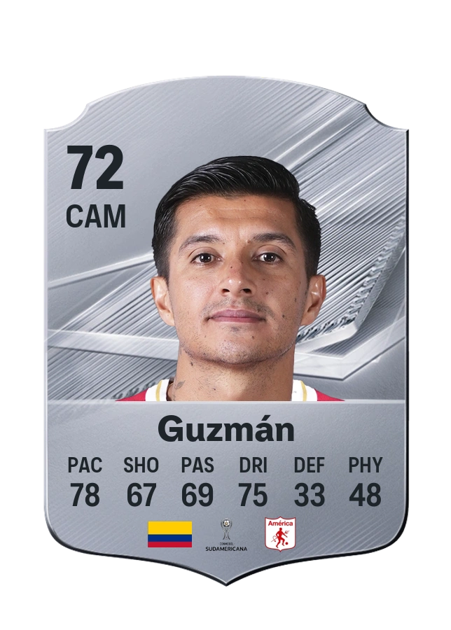 Yeison Guzmán, Common kartı, reyting 72