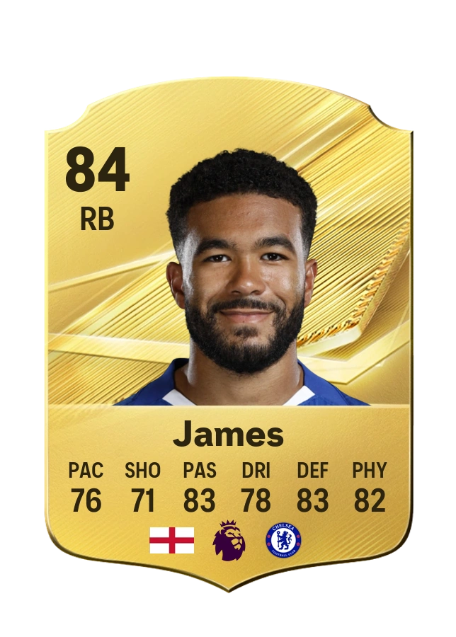 Carta Common di Reece James, valutazione 84