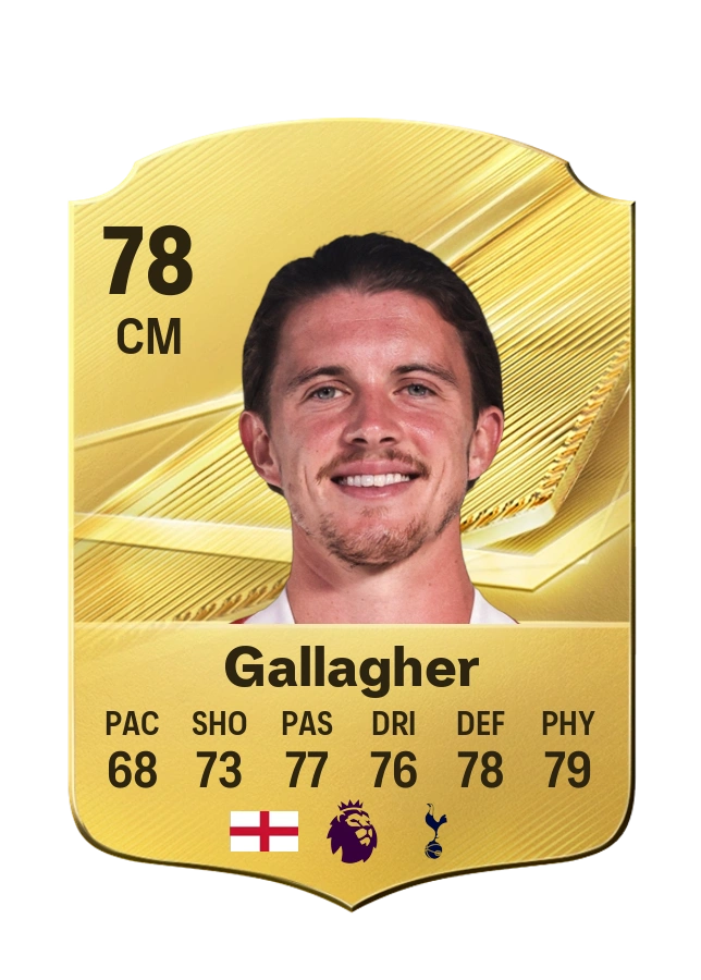 Carta Common di Conor Gallagher, valutazione 78